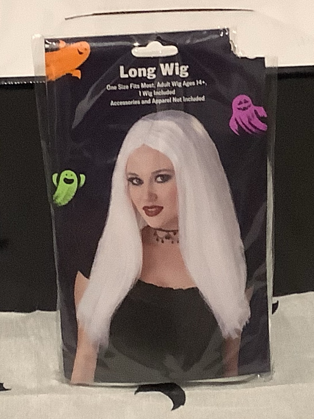 Long Wig - White Long Straight Wig ages 14+